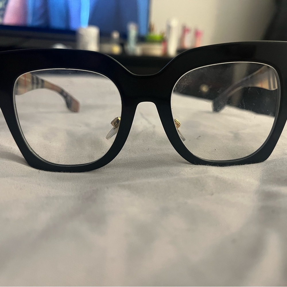 Burberry Black Bold Square Glasses, excellent used condition, like new